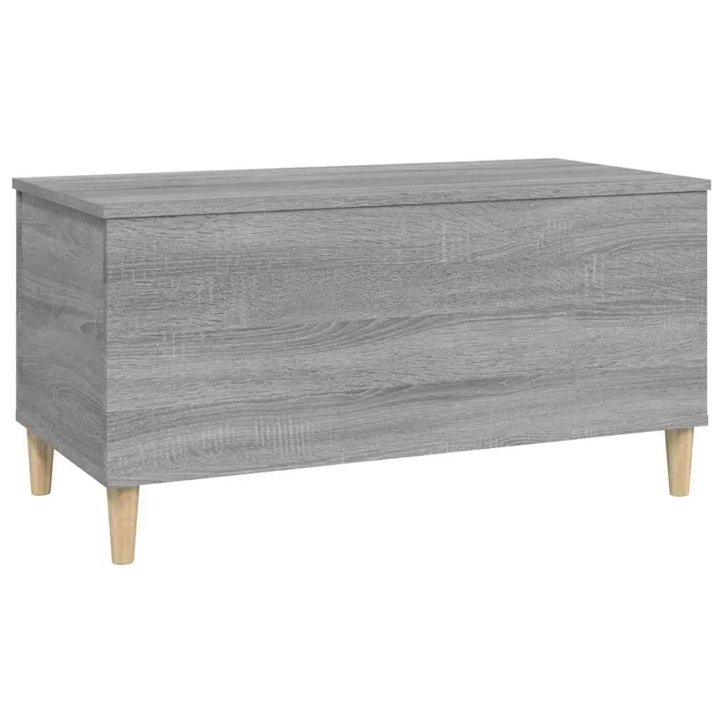 Lift-Top Coffee Table Grey Engineered Wood Storage Compartment 90 x 44.5 x 45 cm