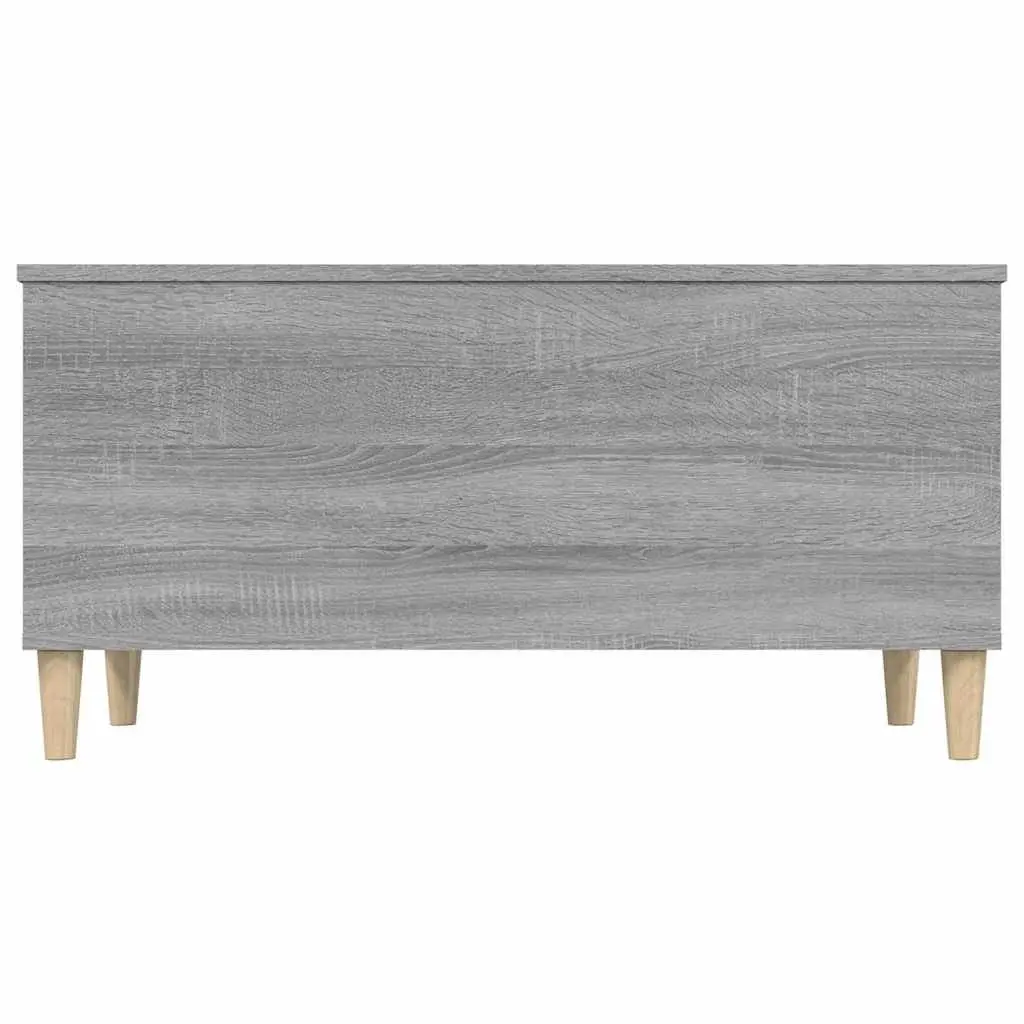 Lift-Top Coffee Table Grey Engineered Wood Storage Compartment 90 x 44.5 x 45 cm
