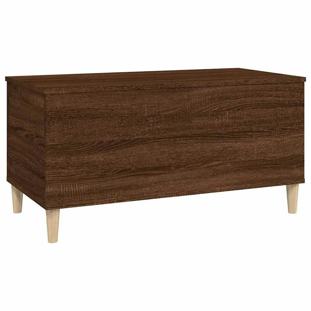Coffee Table Lift-Top Storage 90x44.5x45cm Brown Oak Engineered Wood