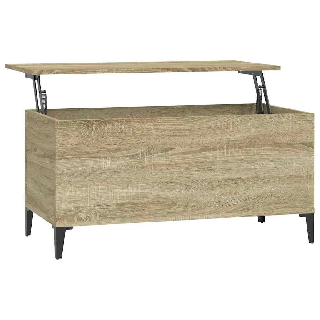Coffee Table Lift Top Storage 90L x 44.5W x 45H cm Brown Engineered Wood