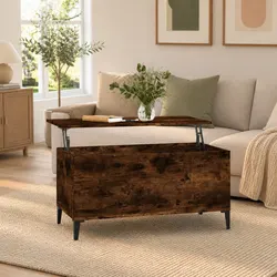 Brown Lift-Top Coffee Table: Practical and Stylish