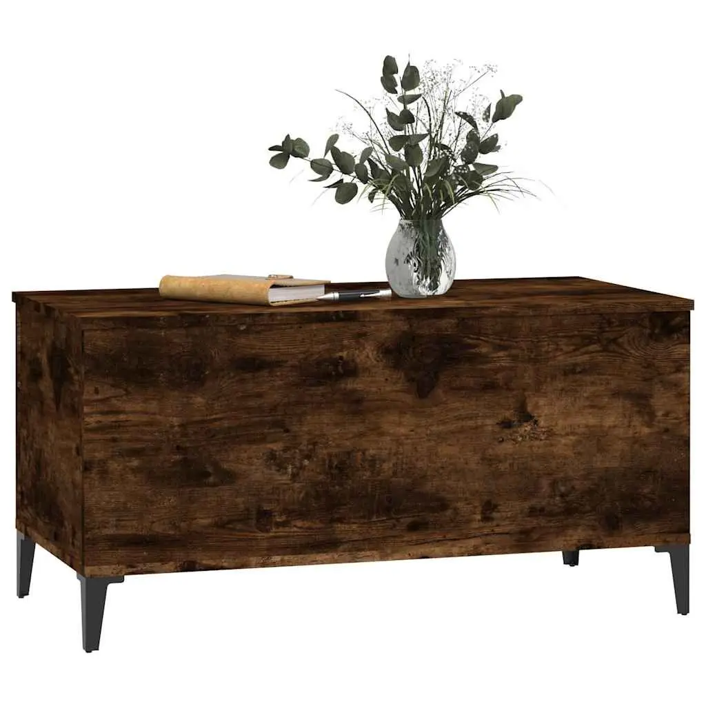 Lift-Top Coffee Table Storage Modern Living Room 90cm Brown Engineered Wood