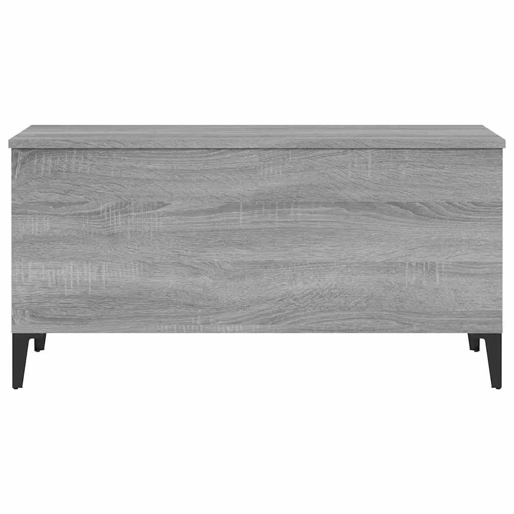 Lift-Top Coffee Table Grey Sonoma Engineered Wood Storage Compartment 90 x 44.5 x 45 cm