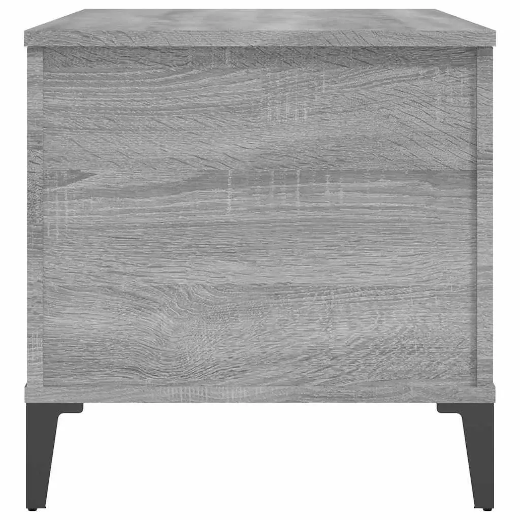Lift-Top Coffee Table Grey Sonoma Engineered Wood Storage Compartment 90 x 44.5 x 45 cm