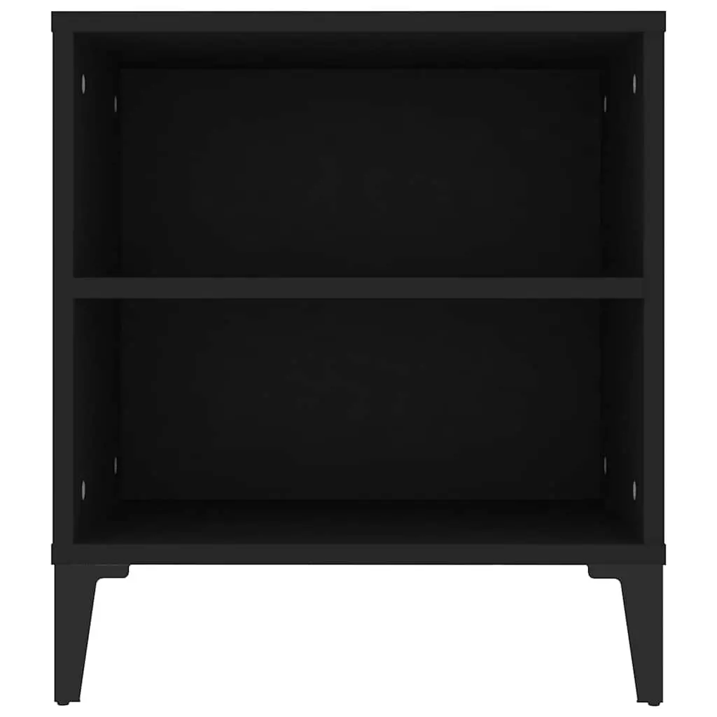 TV Cabinet Storage Unit Engineered Wood Black 102x44.5x50 cm with Drawers