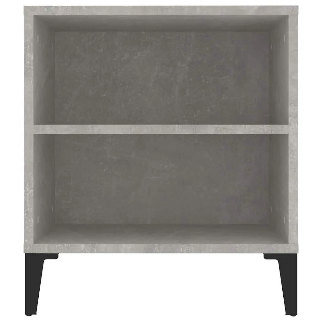 TV Cabinet Grey 102x44.5x50 cm Engineered Wood Storage Unit with 4 Open Compartments and 2 Drawers