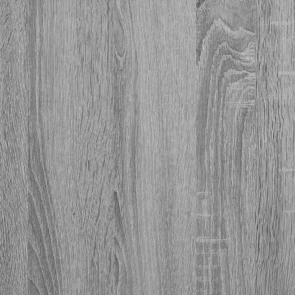 TV Cabinet Grey Sonoma Engineered Wood Industrial Style 4 Compartments 2 Drawers