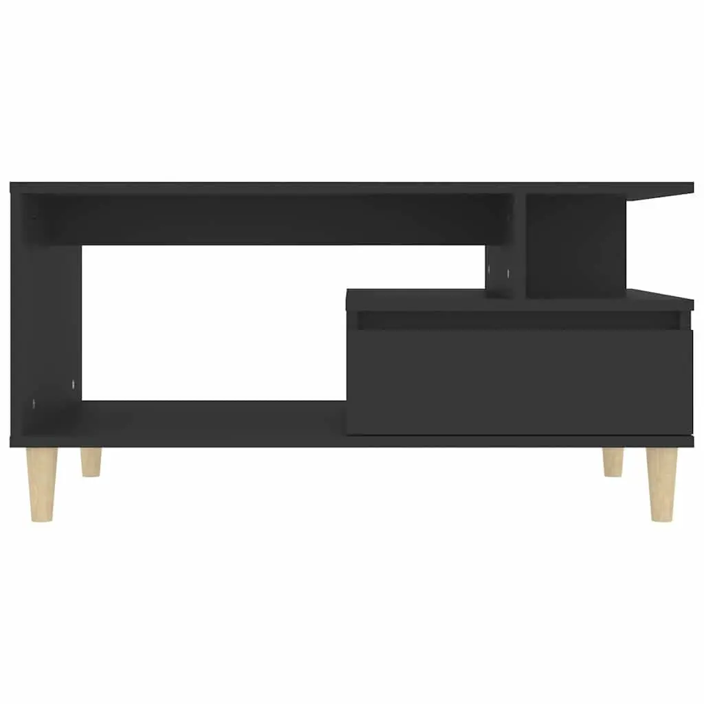 Black Coffee Table with Ample Storage