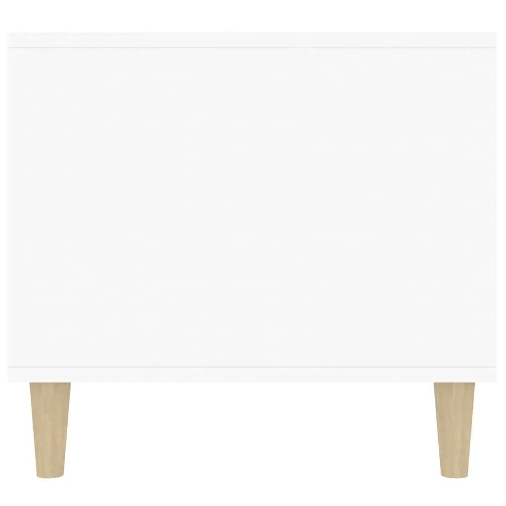 Coffee Table Storage Open Shelves Drawer 90 x 49 x 45 cm High Gloss White Engineered Wood
