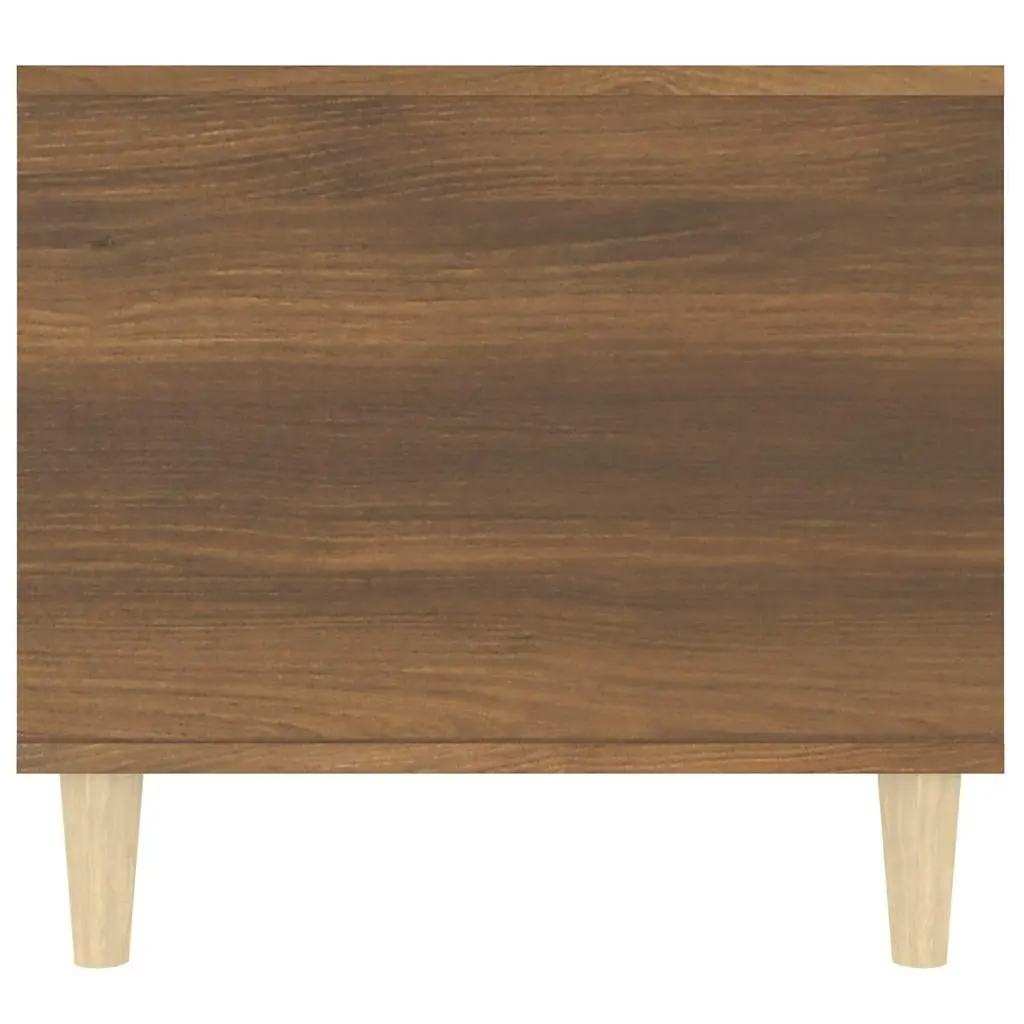 Brown Oak Coffee Table with Drawer