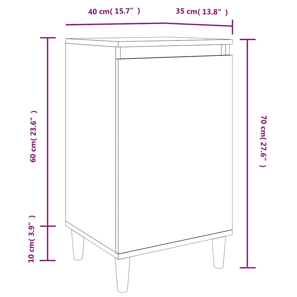 Black Bedside Cabinet with Organized Storage Options