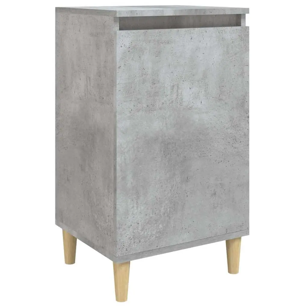 Bedside Cabinet Nightstand Concrete Grey 40x35x70cm Side Table Storage Cabinet