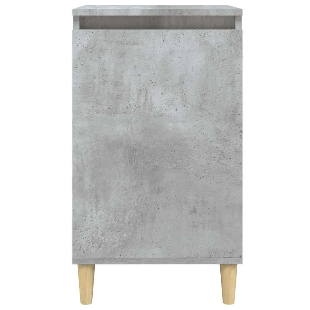 Bedside Cabinet Nightstand Concrete Grey 40x35x70cm Side Table Storage Cabinet