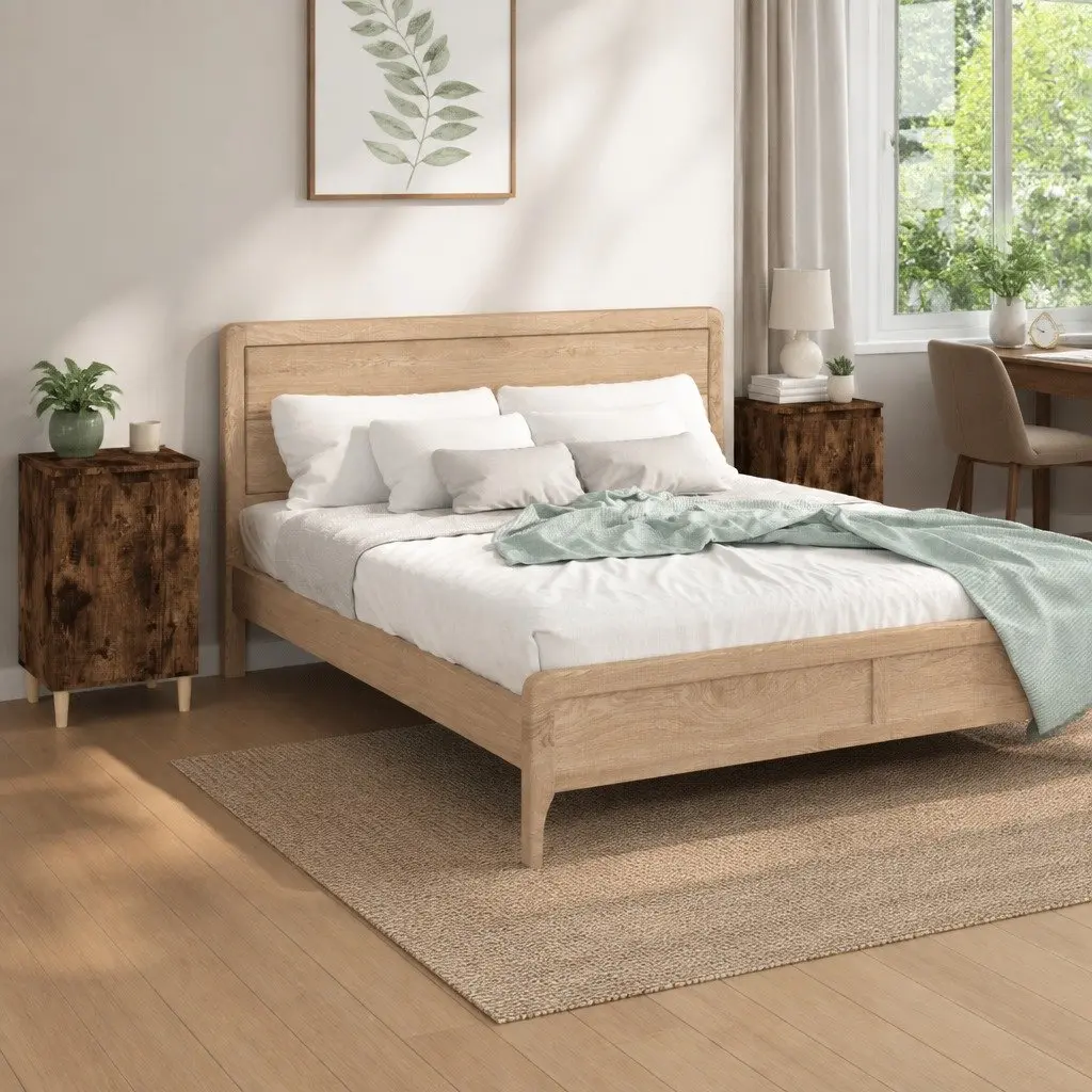 Bedside Cabinets Nightstand Storage 40x35x70cm Brown 2 Piece