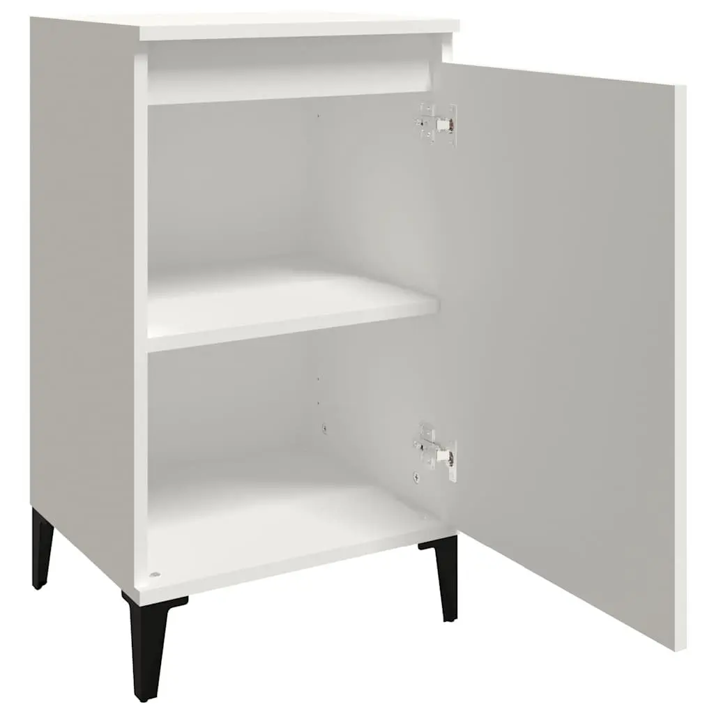 Bedside Cabinet in White with Easy Maintenance