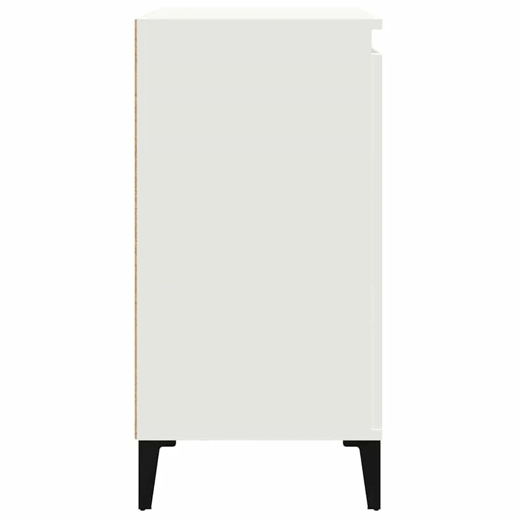 Bedside Cabinet in White with Easy Maintenance