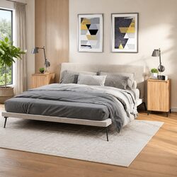 Bedside Cabinet 2 pcs Brown Engineered Wood Nightstand Storage Table 40x35x70cm