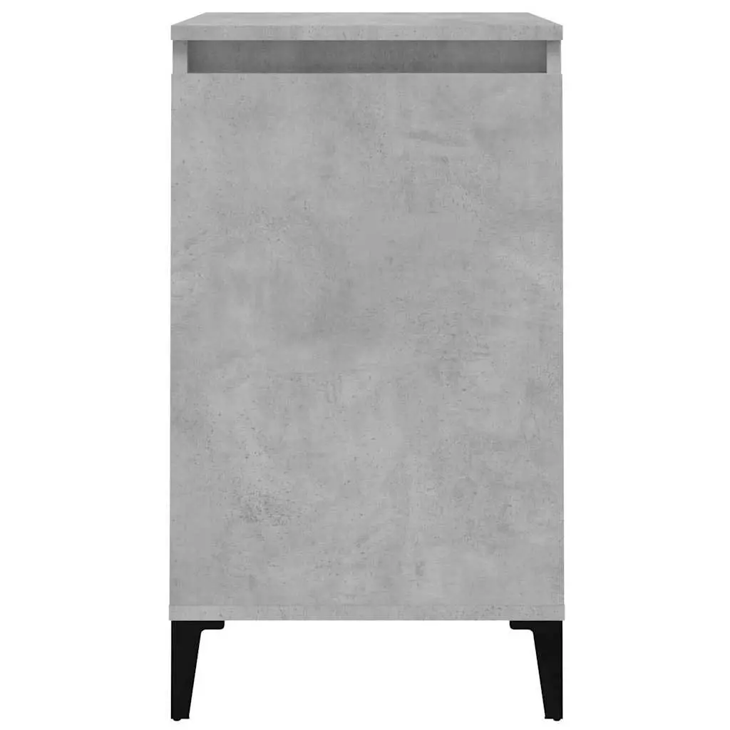 Bedside Cabinet Nightstand Concrete Grey 40x35x70cm Bedroom Storage Table