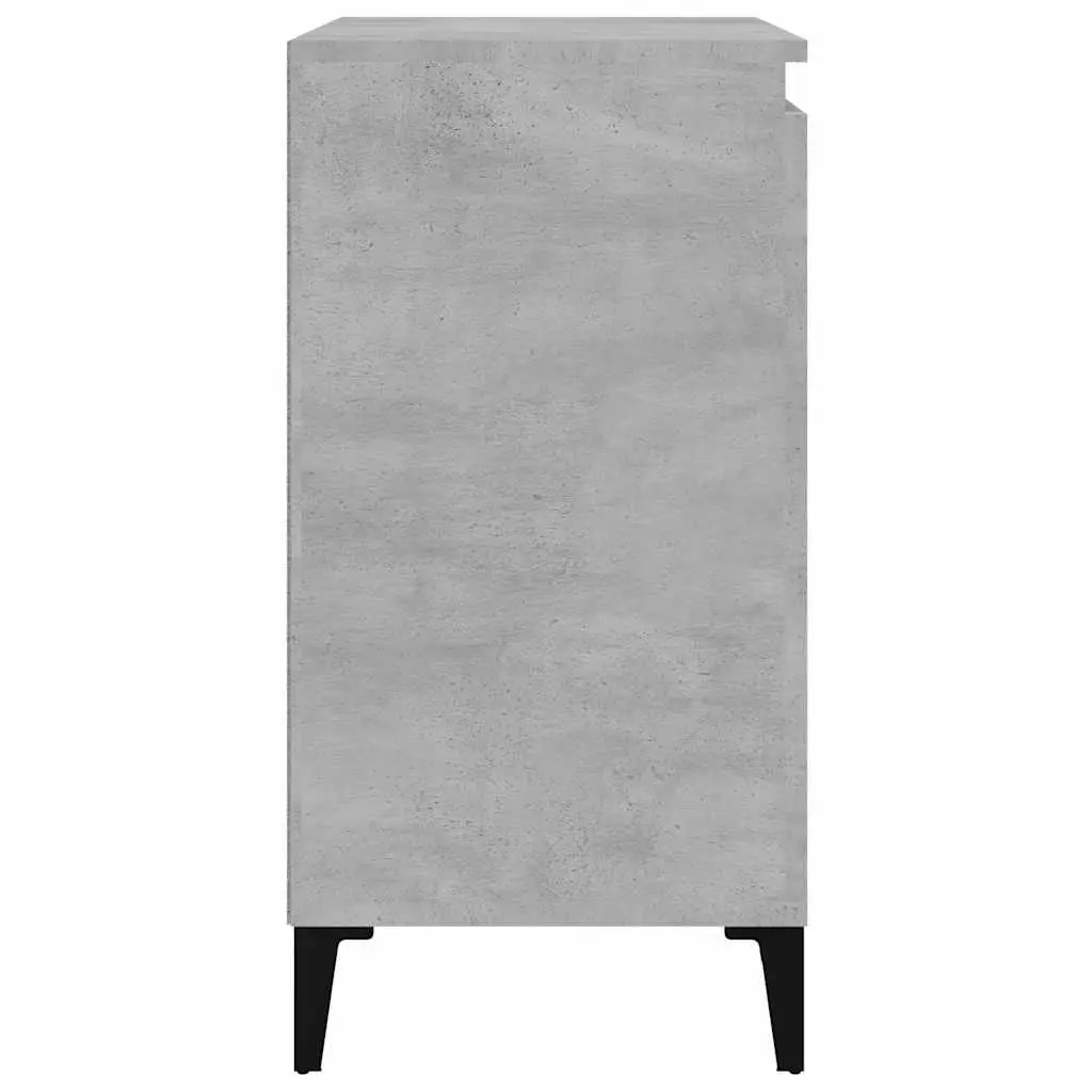 Bedside Cabinet Nightstand Concrete Grey 40x35x70cm Bedroom Storage Table