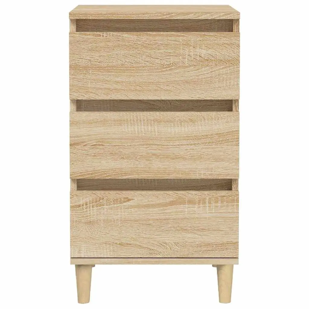3 Drawer Brown Nightstand for Bedrooms