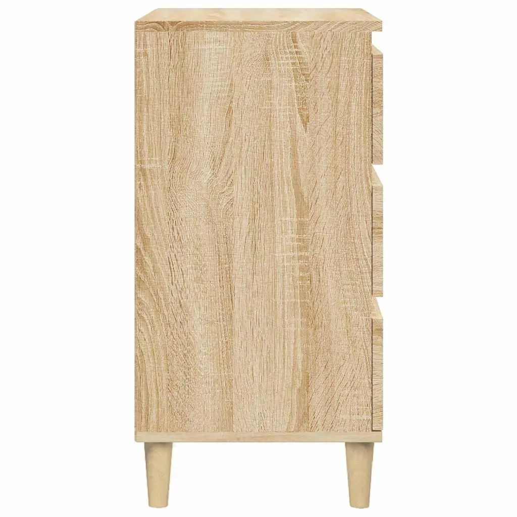 3 Drawer Brown Nightstand for Bedrooms