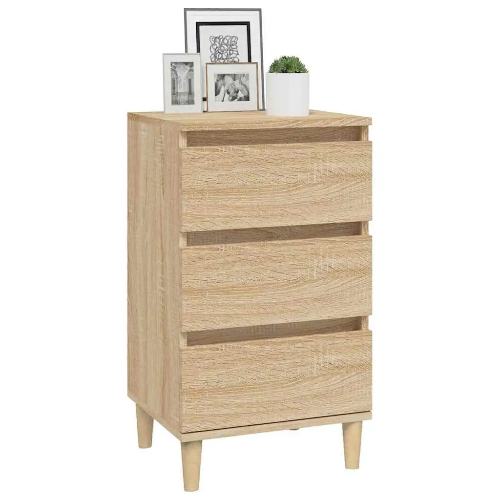 3 Drawer Brown Nightstand for Bedrooms