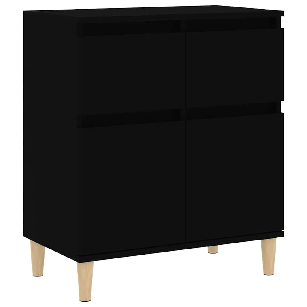 Black Sideboard with Ample Storage Space