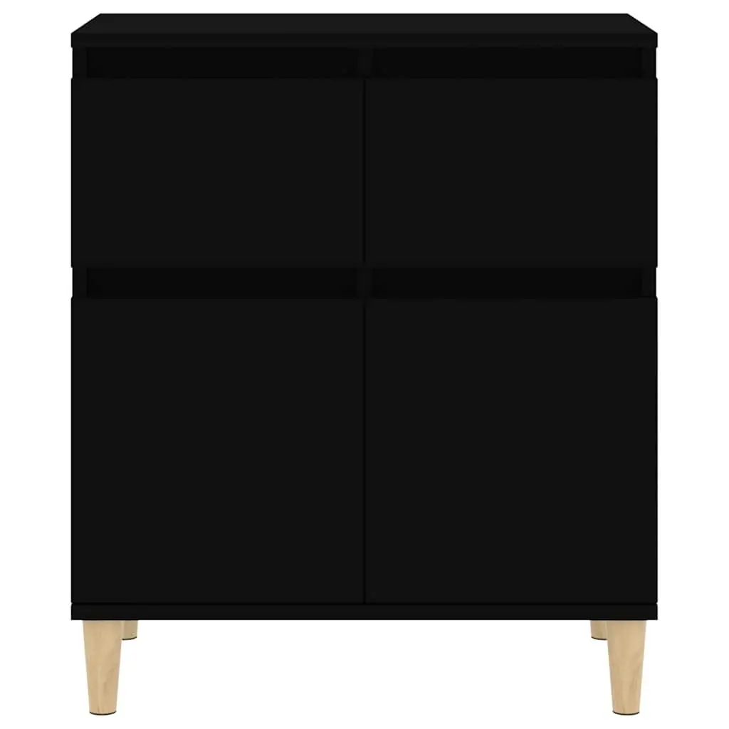 Black Sideboard with Ample Storage Space