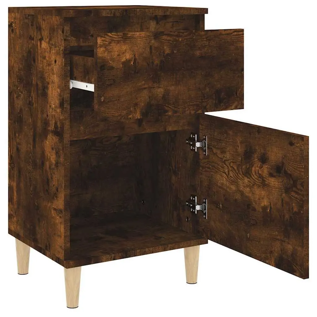Bedside Cabinet Storage Table 40x35x70 cm Brown Engineered Wood