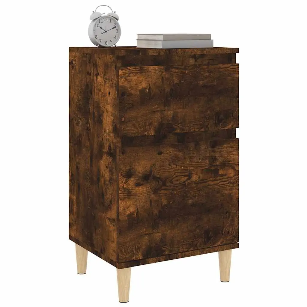 Bedside Cabinet Storage Table 40x35x70 cm Brown Engineered Wood