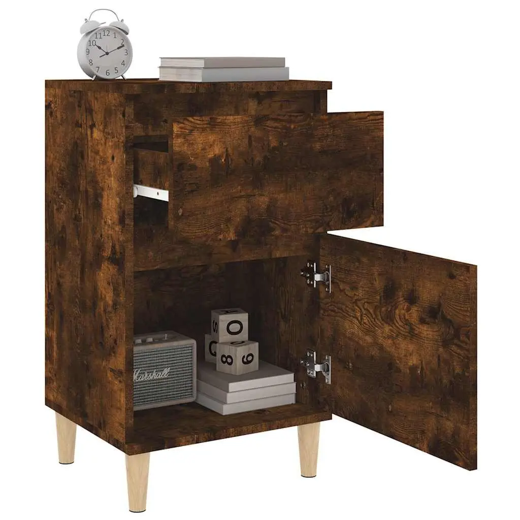 Bedside Cabinet Storage Table 40x35x70 cm Brown Engineered Wood