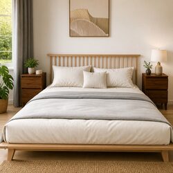 Reliable Brown Oak Bedside Cabinet: Stylish and Functional