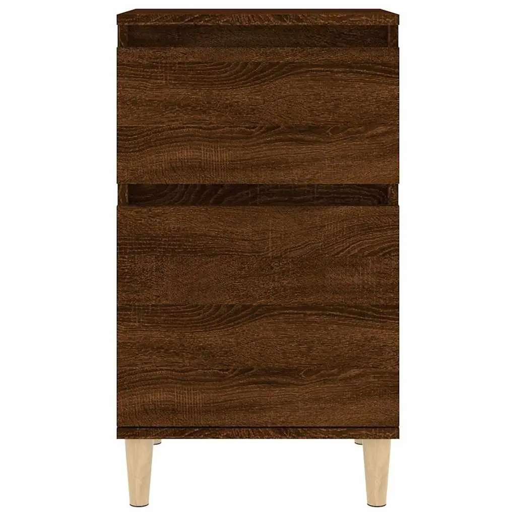 Bedside Cabinet Storage Nightstand Table 40x35x70cm Brown Oak Furniture