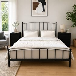 Black Nightstands Offering Practical Storage Solutions