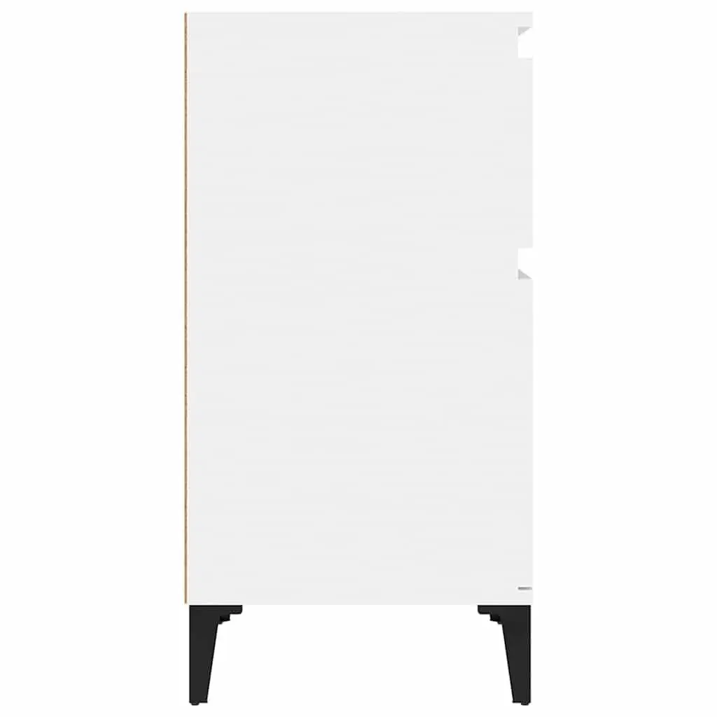 Bedside Cabinets 2 pcs White 40x35x70 cm Storage Nightstand Furniture