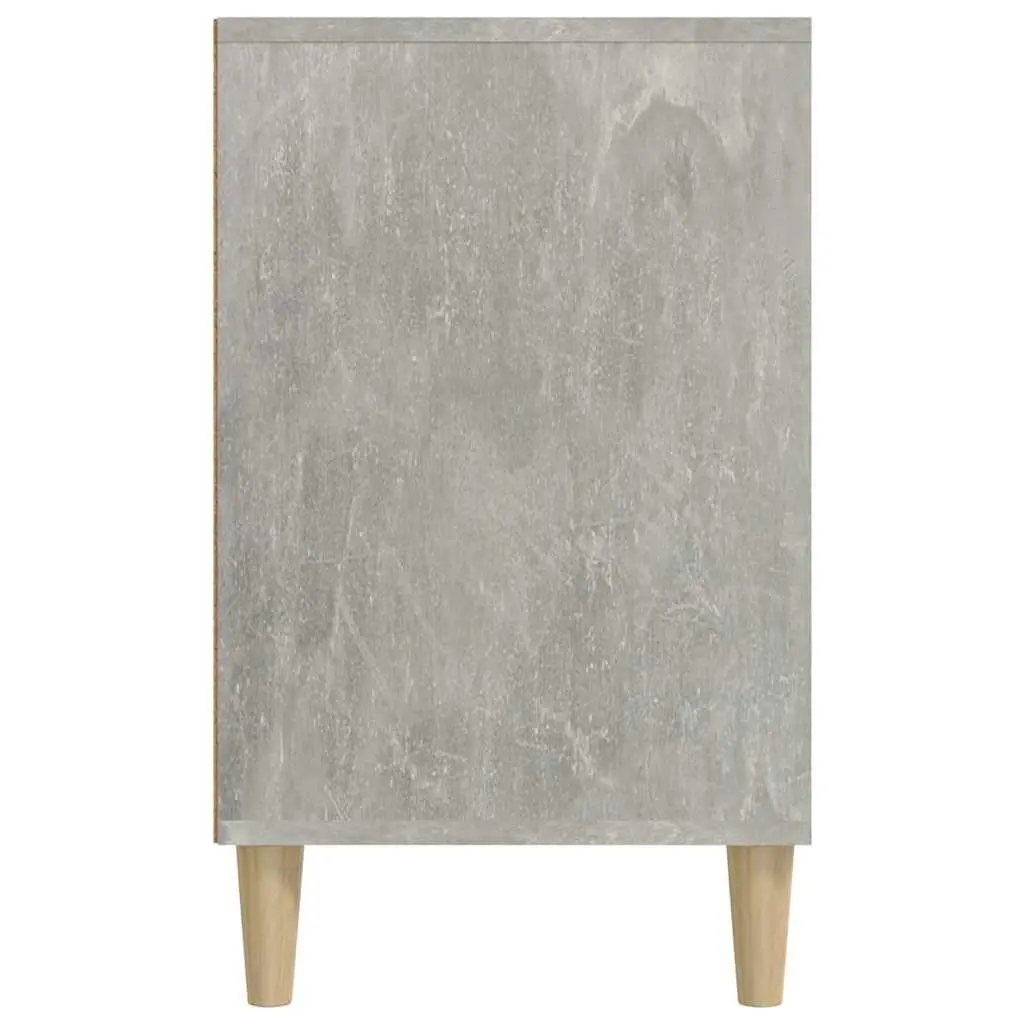 Shoe Cabinet Grey Storage Organiser 5 Compartments Engineered Wood Wooden Legs