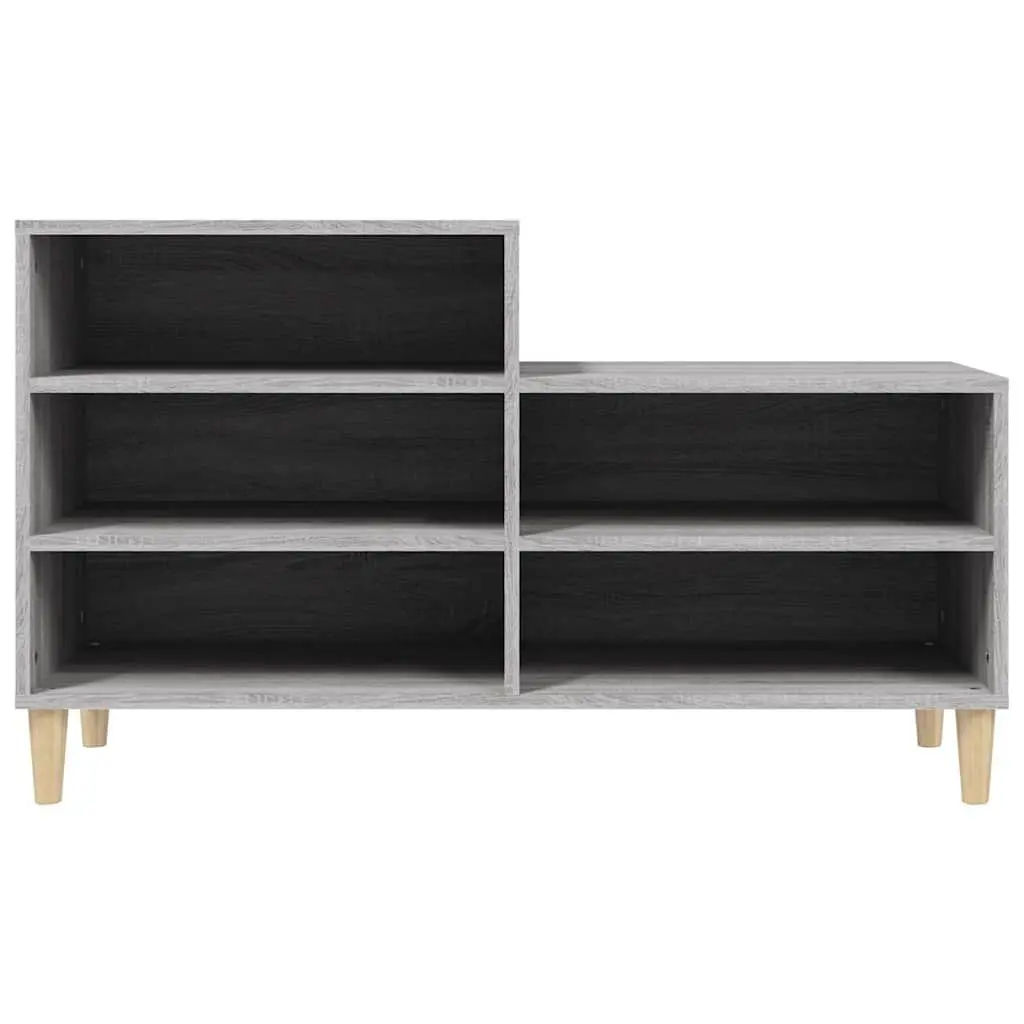 Shoe Cabinet Storage Organiser 102x36x60cm Grey Sonoma Engineered Wood