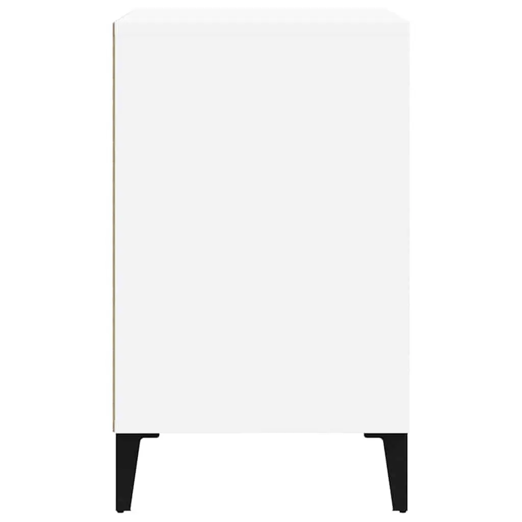 Shoe Storage Cabinet Compact Organiser Unit 5 Shelves High Gloss White Engineered Wood