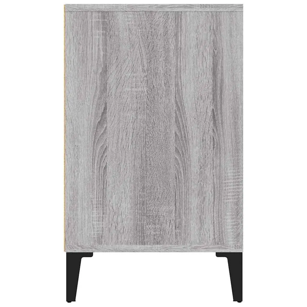 Shoe Cabinet Storage Organiser 5 Shelf Grey Engineered Wood