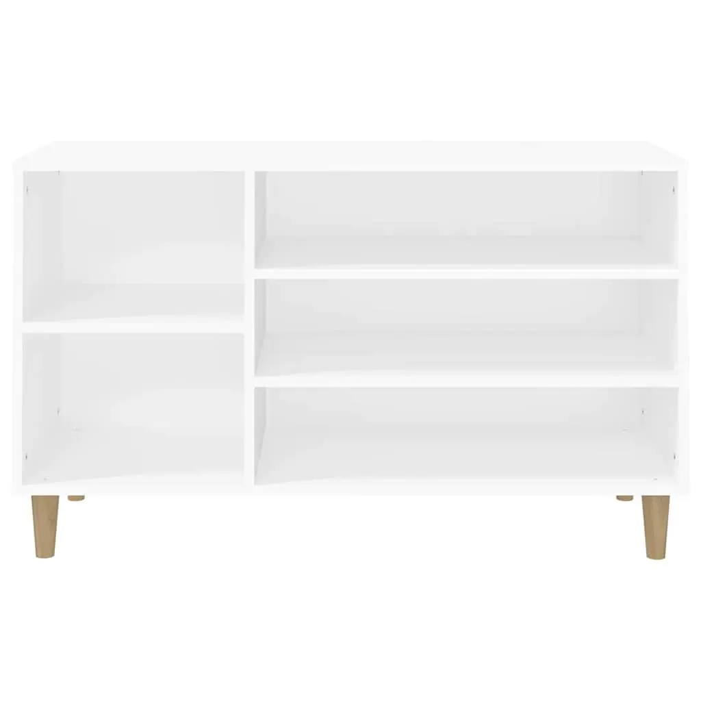 Shoe Storage Organiser Engineered Wood White 102cm x 36cm x 60cm Hall Cabinet