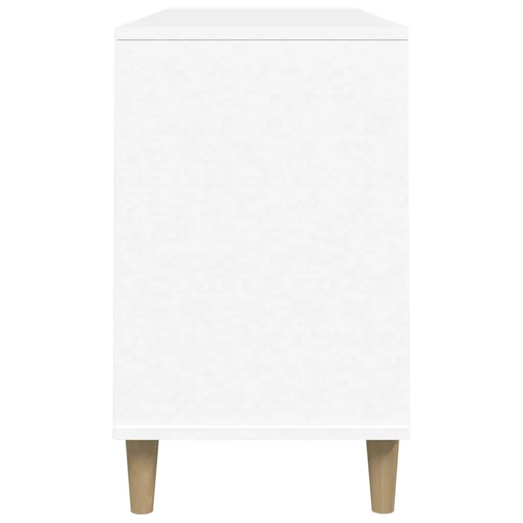 Shoe Storage Organiser Engineered Wood White 102cm x 36cm x 60cm Hall Cabinet
