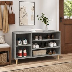 Reliable Grey Engineered Wood Shoe Organizer