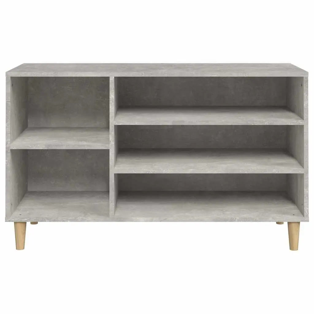 Shoe Organiser Engineered Wood Hall Cabinet Storage Grey 102x36x60cm