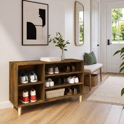Practical Brown Shoe Cabinet for Organized Spaces