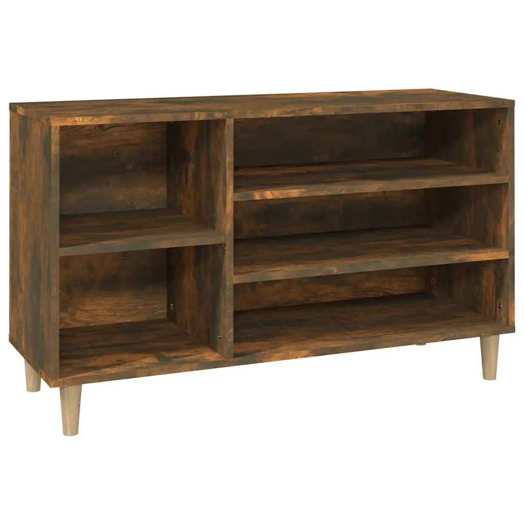 Shoe Cabinet Storage Organiser Brown Engineered Wood 102 x 36 x 60 cm