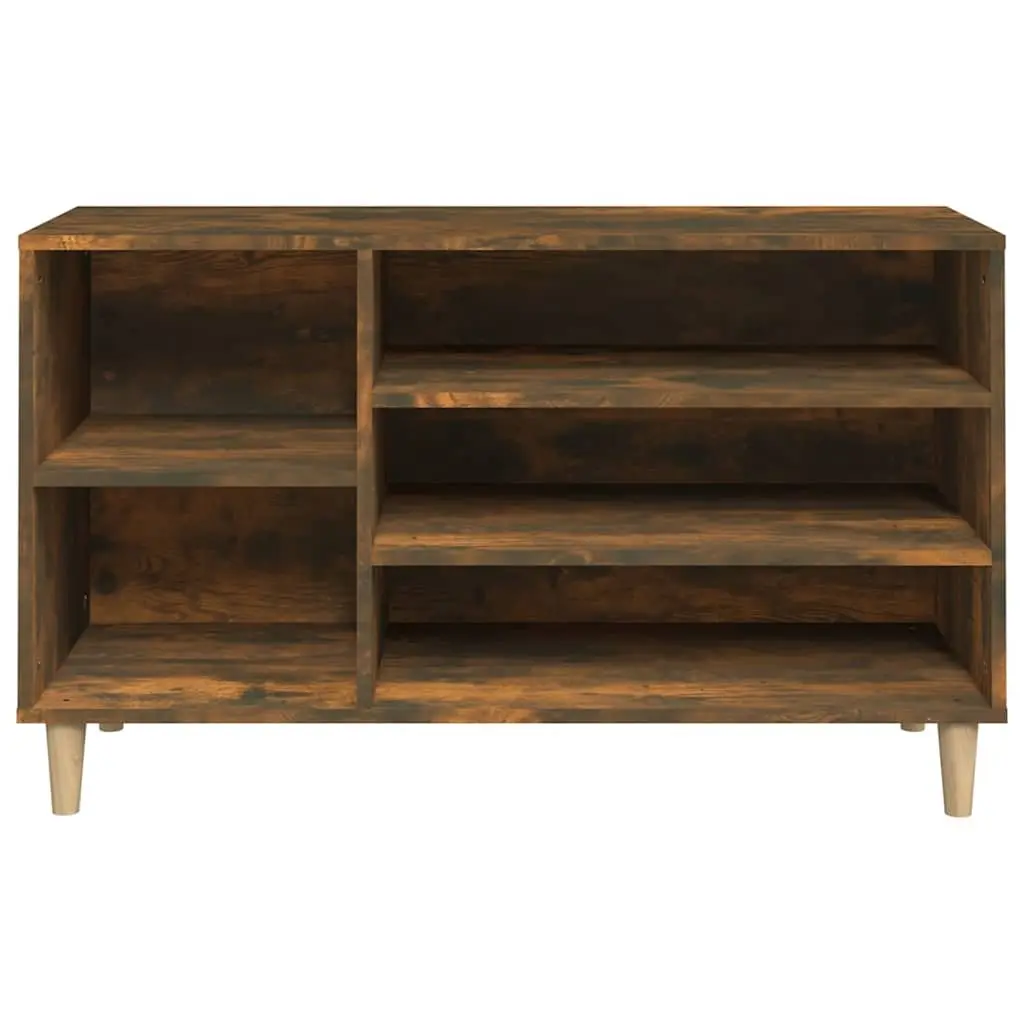 Shoe Cabinet Storage Organiser Brown Engineered Wood 102 x 36 x 60 cm
