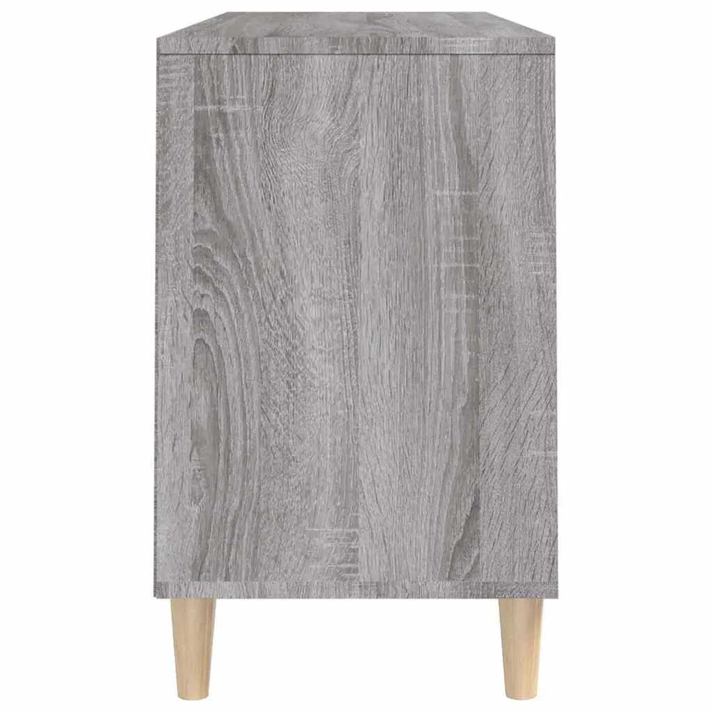 Shoe Cabinet Storage Organiser Grey 102W x 36D x 60H cm Engineered Wood