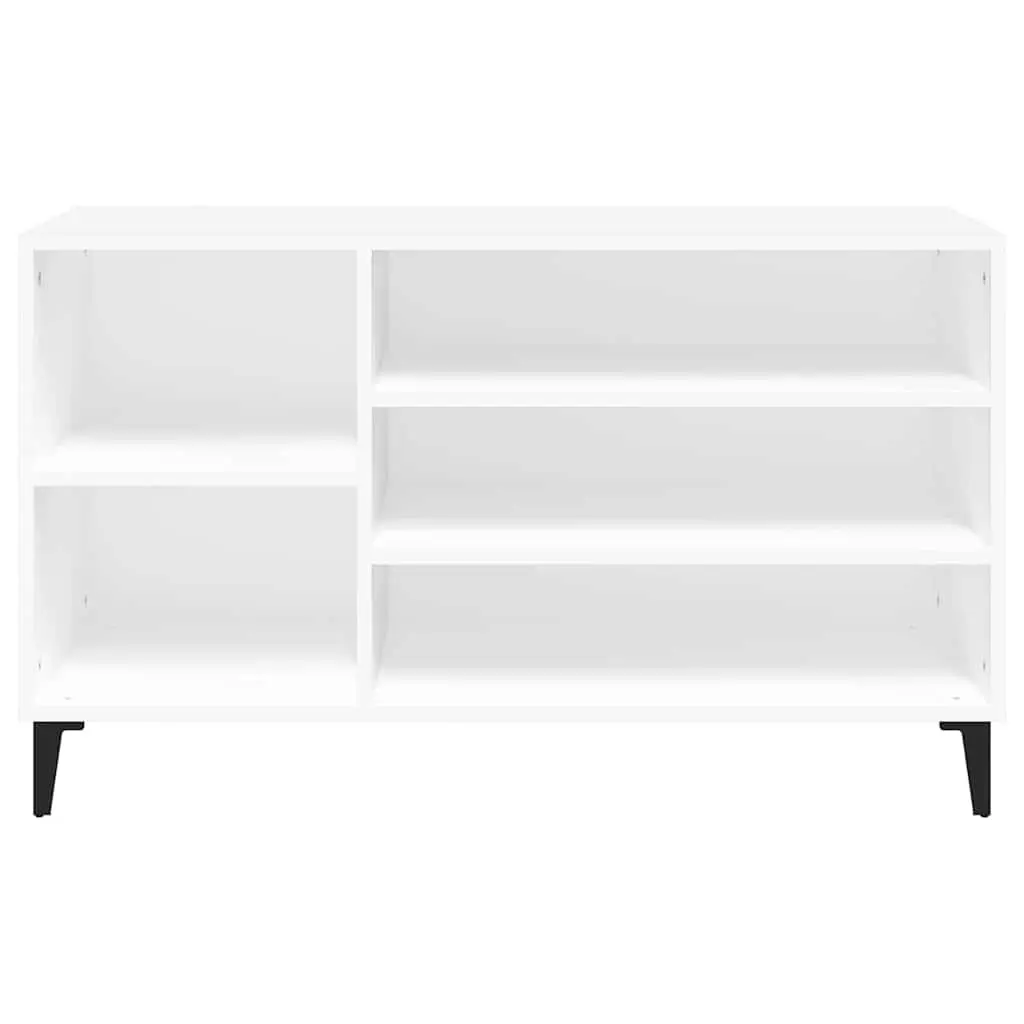Shoe Cabinet Storage Organiser Engineered Wood Hallway Furniture 102 x 36 x 60 cm White