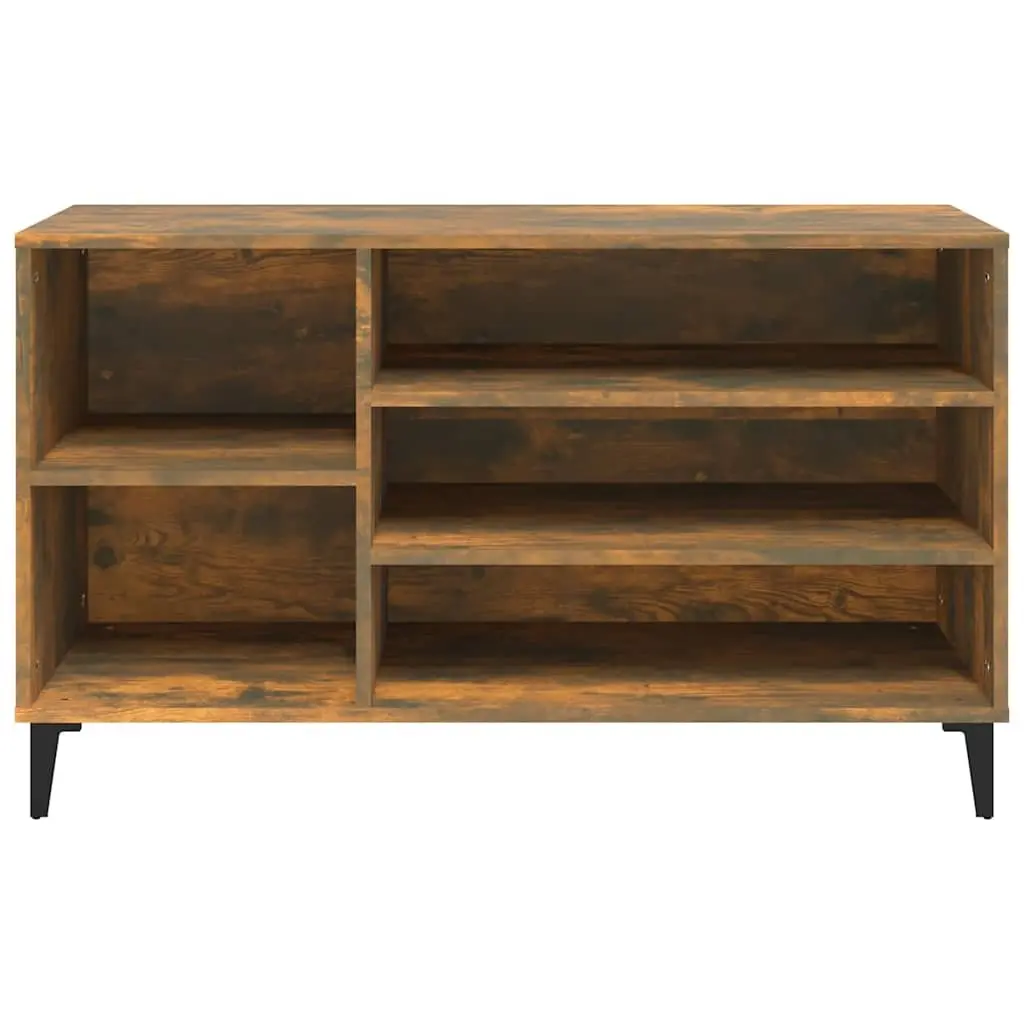 Shoe Cabinet Storage Organiser 102 x 36 x 60 cm Brown Engineered Wood