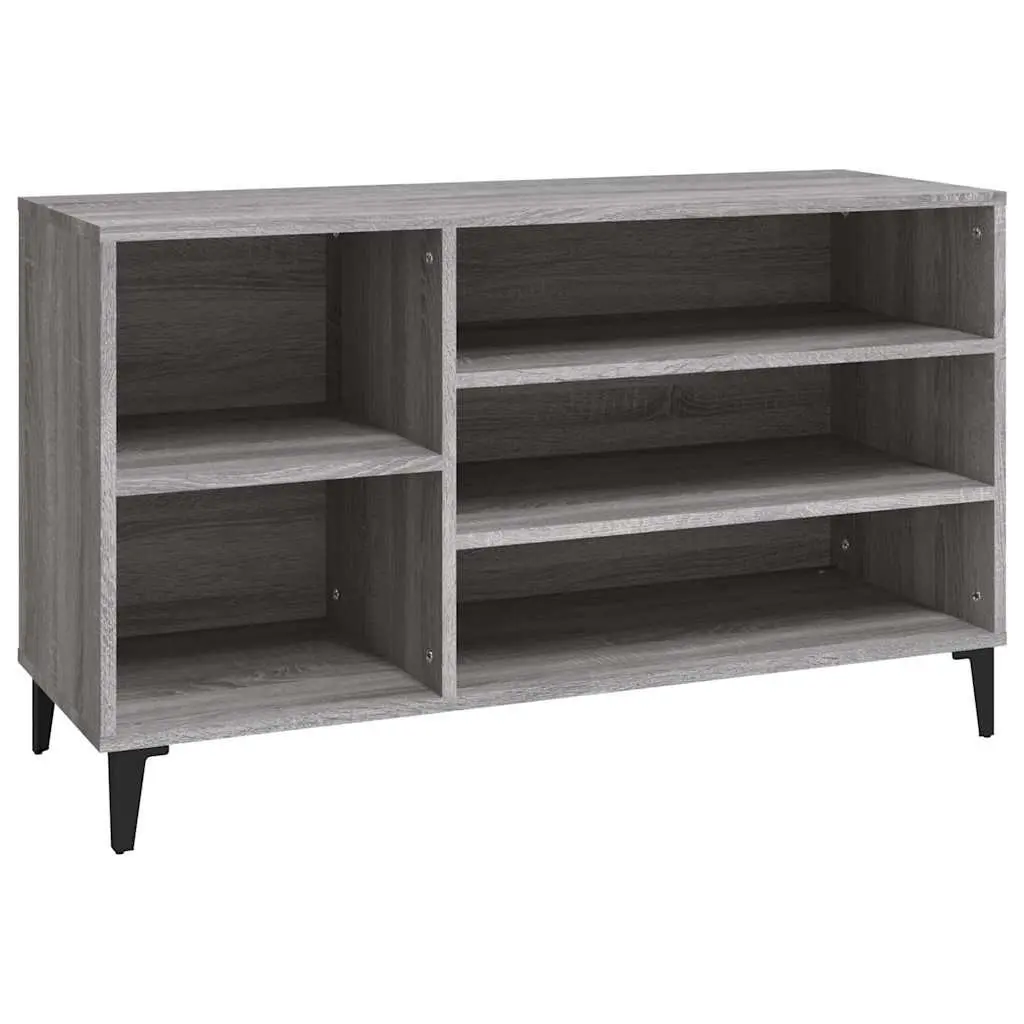 Shoe Cabinet Storage Organiser 102W x 36D x 60H cm Grey Sonoma Engineered Wood